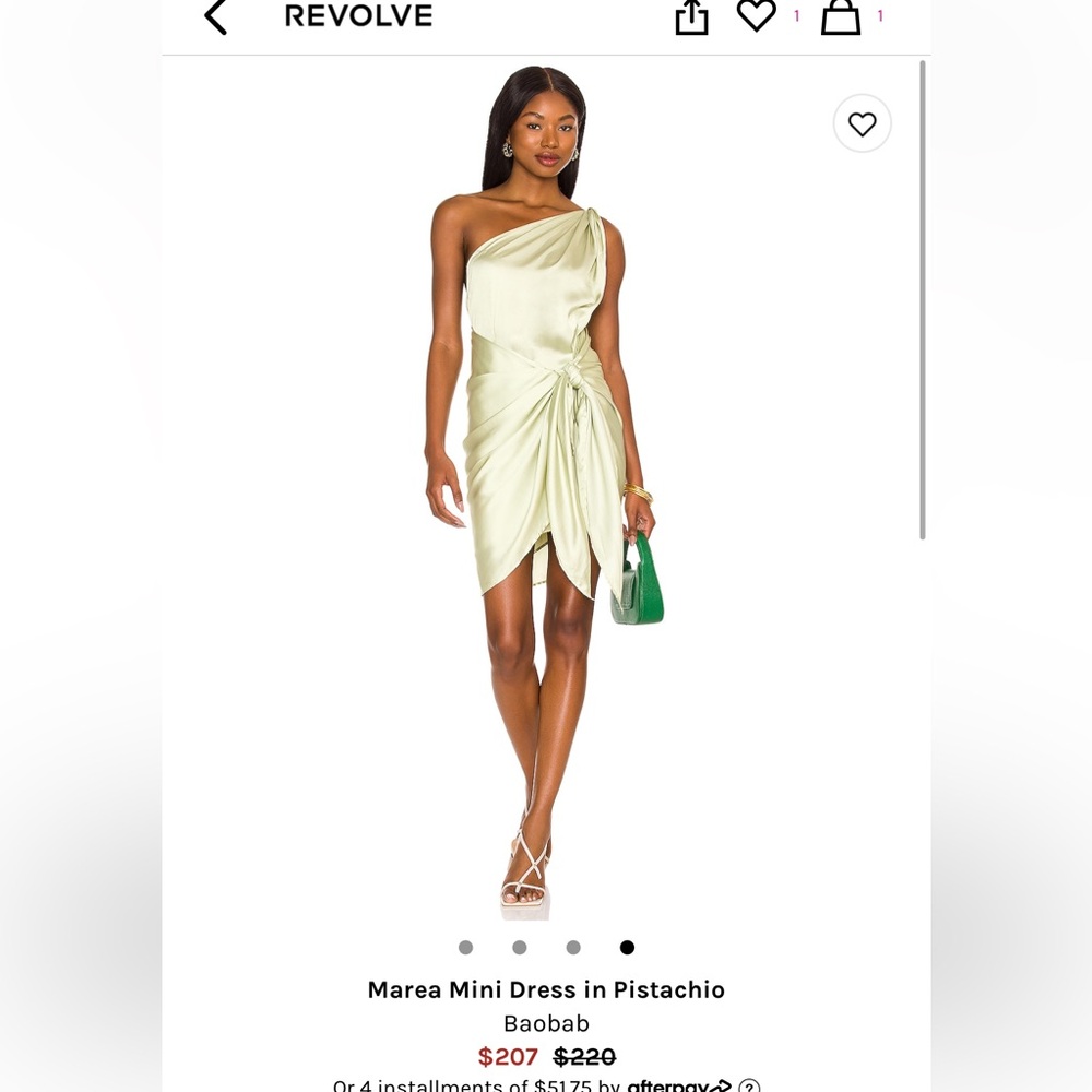 BAOBAB SILK MINT GREEN MINI DRESS